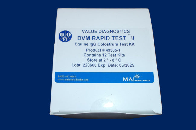 Test kit DVM II Equine Colostrum IgG 12/box