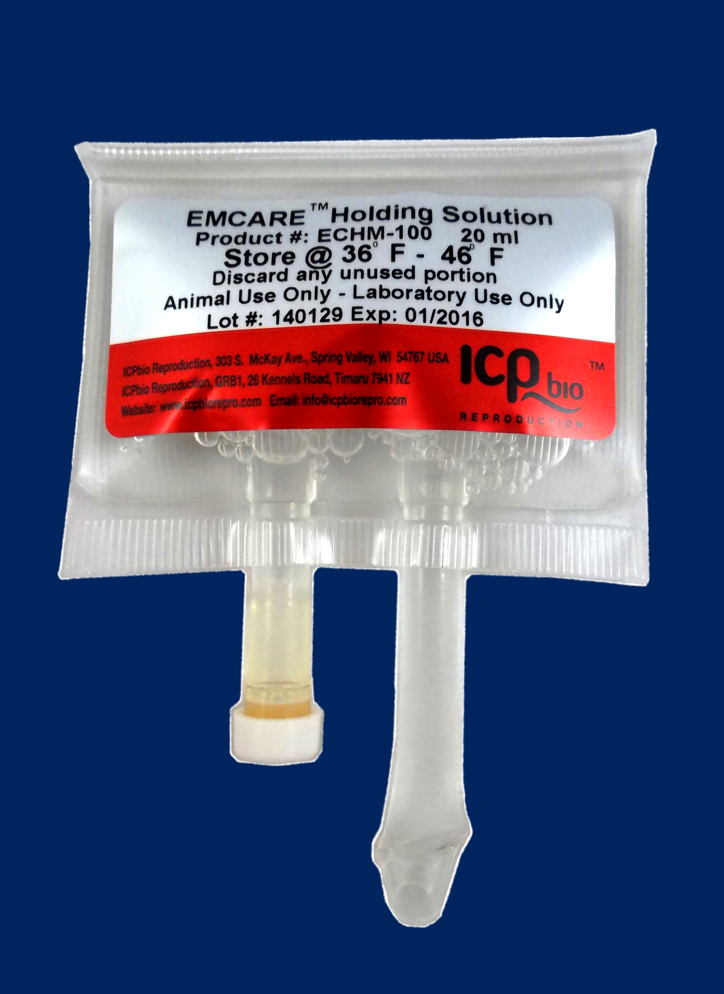 Emcare holding solution