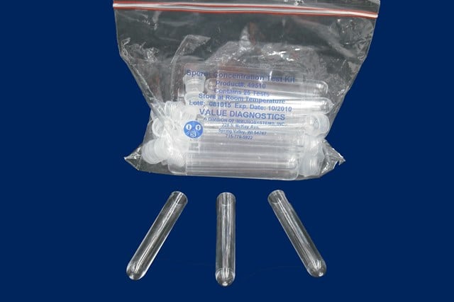 Sperm Concentration test Vial only 25pk