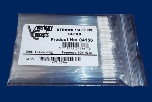 Straws - 0.25cc non-sterile 100pk